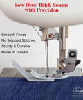 Bulky Fabric Hump Jumper Sewing Tool For Buttons And Denim Hemming Keeps Stitches On Point With Adjustable One Eighth Inch Height
