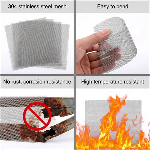 Plastic Welding Mesh Ten Pack Stainless Steel Wire Screen For Thermoplastic Repairs 5.9 By 7.9 Inch Silver Bumper Patch Kit