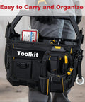Toolkit with Internal Snap Ring Kit 315 Pieces 7 Size M8 To M20 E Clip Assortment visible in a black tool bag.