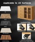 Infographic showcasing 1.5 Inch Swivel Caster Set Of 4 With Steel Core Rubber Casters Heavy Duty For Furniture Workbenches And Carts