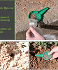 Two Pack Garden Seed Dispenser Sower Planter Dial With Five Settings For Precise Clump Free Sowing Handy Seeder Tools in use