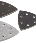 Sandpaper Assortment Kit With Hook And Loop Triangle Pads 12 Pack Universal Fit For All Brands Pro Grade Long Lasting