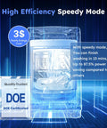 Compact Portable Washing Machine Offering Ten Automatic Wash Settings And 360 Splash Clean Power Built Right Into Small Spaces. High efficiency model with speedy mode.