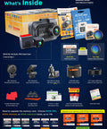 Dual 4K Front And 2K Rear Dash Cam For Your Ride With STARVIS 2 Sensors HDR packaging and accessories overview
