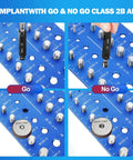 Upgrade Thread Checker Kit With 80 Nut And Bolt Sizes Including 60 Standard Thread 26 Metric And 20 Drill Bit Gauges aluminum plate.