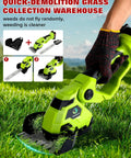 2 In 1 Grass Shear And Hedge Trimmer Cordless with Dual Action Blades on lawn, includes rechargeable batteries, lightweight tool