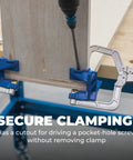 90 Degree Corner Clamp For Woodworking in action holding wood at right angle, Automaxx Technology auto adjusts to wood thickness