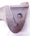 Straight Up Heavy Duty Hardware Kit For 3/8 Inch Lathe Cutoff Tool Bits close-up of heavy steel mount with holes for fastening.