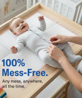 Premium Heavy Duty Disposable Underpads Sized At 17 X 24 Inches With Max Absorbency And Secure Adhesive Tape for baby changing.