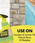 Grout And Tile Cleaner That Tackles Tough Stains From Mold Mildew Soap Scum And Hard Water On Ceramic Porcelain Tiles, 28 oz pack 2
