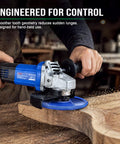 Premium Tungsten Carbide Carving Wheel For Angle Grinder With Aggressive Coarse Blades in use on wood surface.