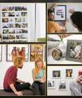 Collage of mounted prints and framed photos on sublimation receptive PET blanks for DIY transfers and heat press projects