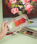 Must-Have Paint Brush Cleaner And Holder With Built-In Palette And Wash Basin For Acrylic, Watercolor, And Water-Based Paints