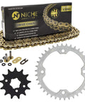 Drive Sprocket Chain Combo For Yamaha Raptor 350 And 350SE Front 13 Tooth Rear 38 Tooth 520V X Ring 98 Link Upgrade Kit