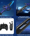 Massive 29 Inch Flying Sword RC Airplane With Gesture Control And 360 Degree Flips Dagger Style Remote Drone with dual remote