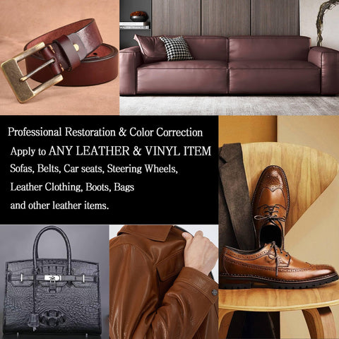 Leather Recoloring Balm And Color Restorer For Couches Car Seats And Shoes Multipurpose Dye And Paint To Quickly Revive Faded Leather