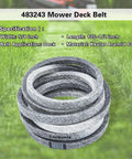 Kevlar Mower Deck Belt Replacement For SCAG Tiger Cat Tiger Cub And Wildcat With 61 Inch Deck Five Eighths Wide By One Hundred Thirty Five And A Half Inch Long Heavy Duty Durable Beefed Up Easy Install Lawn Gear