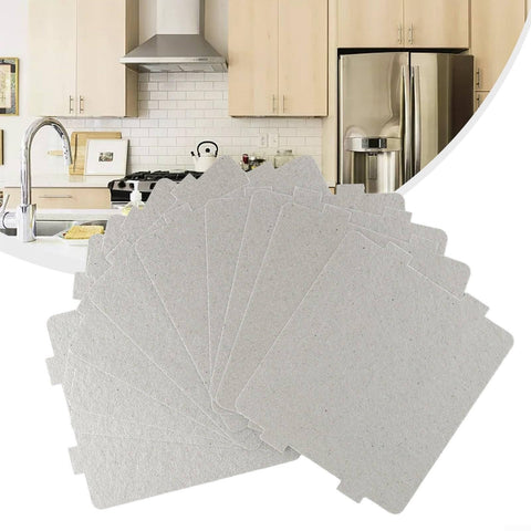 Mica Waveguide Cover Plate For Microwave Ovens, Heat Insulation And High Temperature Resistance, Measuring 9.9 X 10.8 Cm, 0.04 Mm Thick, Heavy Duty Insulation Sheet, Pack Of 1 5 10 displayed in a kitchen setting