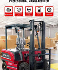 Fully Electric Counterbalance Forklift Truck With High Efficiency Drive Motor Built For Warehouse Material Handling And Workshop Ops red 2-ton