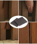 Self-Adhesive Door Corner Seals Weather Stripping Draft Stopper Foam Frame Seal Kit for Weatherproofing and Noise Reduction installed