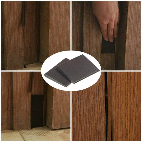 Self-Adhesive Door Corner Seals Weather Stripping Draft Stopper Foam Frame Seal Kit for Weatherproofing and Noise Reduction installed