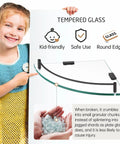 Child holding Tempered Glass Corner Shelf With Rail Mount Two Pack No Fuss Rustproof Matte Black Stainless Steel 304 Wall Shelf 7mm Thick Glass For Bathroom And Kitchen Easy Install.