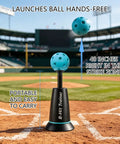 Baseball Batting Trainer Machine With Metal Frame For All Skill Levels And Ages Auto Throw Realistic Ball Launch Durable Training Kit For Solo Practice And Team Drills, portable 40-inch height