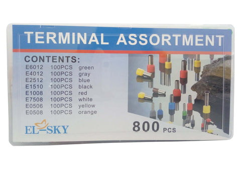 800 Piece Ferrule Wire Terminal Kit With Copper Crimp Connectors And Insulated Cord Pin End Terminals For AWG 22 To 10 Waterproof Visual Inspection Ready Comprehensive Wire Connector Set For Electrical Projects