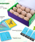 Dig Up Dinosaur Fossil Eggs Kit Break Open Twelve Unique Dino Eggs Uncover cards chisels brushes STEM Toy for Kids