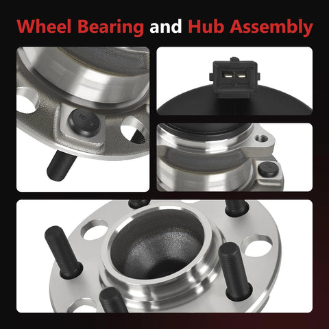 Beefed-Up Rear Wheel Bearing Hub Assembly With ABS for 2015-2019 Hyundai Sonata, 2016-2021 Tucson, 5 Lug, Easy Install Replacement Part