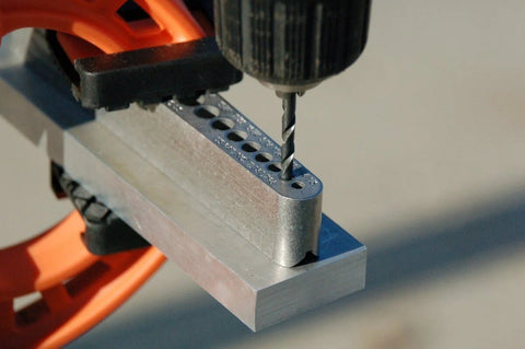 Universal V-Drill Guide For Perpendicular Hole Drilling On Flat Round And Square Materials, Built For Pro Grade Precision