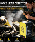 Street Cred Garage Tested Automotive Smoke Tester Machine Plug N Play Diagnostic Kit Includes Pre Made Fluid For Hunting Down Evap Intake Egr Air Leaks Fast, with smoke in engine.