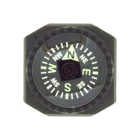 Slip On Wrist Compass For Survival Gear And Outdoor Adventurers, Easy Read Back Up Nav Tool For Watch Band Or Paracord Bracelet.