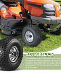 Beefy Front Tire And Wheel Set For Riding Lawn Mowers 15x6-6 Compatible With John Deere Craftsman Husqvarna
