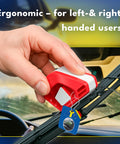 Wiper Blade Restorer Tool Quick Fix For Streaky Wipers In Seconds Universal Cutter For All Car Brands in use on car wiper