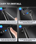 Installation steps for Rear Hatch Strut Lift Supports For Hyundai Santa Fe 2013 2014 Gas Spring Liftgate Replacement