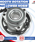 Front Wheel Hub Bearing Assembly With ABS For Chevy Silverado 1500 4WD And GMC Sierra 1500 4WD, 2000 Through 2006 Yukon XL 1500 AWD