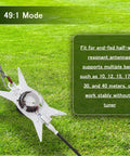 End Fed Half Wave Ham Radio Antenna with Dual 49 To 1 and 9 To 1 Impedance Wires on grassy field