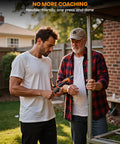 Get Your Hands On This Hardell 16 Inch Rivnut Tool Kit That Lets You Swap Mandrels Effortlessly With Zero Mess And Comes Packed With 110 Solid Nutserts Plus 11 Mandrels For M3 All The Way To M12 Making Any Metal Job A Breeze. Two men use a rivnut tool on a metal frame outdoors.