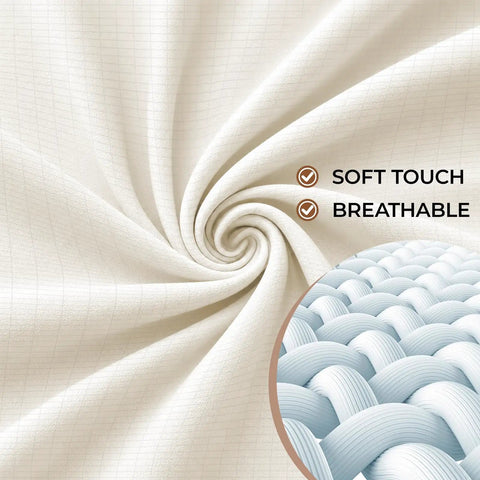 Close-up of Grounding Fitted Sheet Queen Size With Cord For Deep Pocket Sleep Health And Earth Energy Game Changer Gray 60x80x14 Inches.