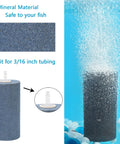 4x2 Inch Cylinder Air Stone Diffuser For Aquarium And Hydroponics Pro-Grade High-Output Aerator Kit showing bubble output