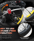All In One Dirt Bike Tire Changing Tool Kit For Motocross And Enduro, 16 To 21 Inch Wheels, Includes 15mm 17mm 20mm 25mm Axles