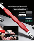 Heavy Duty Dual Tip Automotive Pry Bar For Snapping Off Stubborn Wiring Harnesses And Electrical Plugs Without Ruining Clips, 19cm alloy steel tool