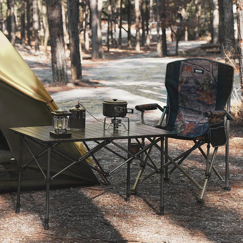 Go To Ultralight Folding Camping Table With Aluminum Construction Roll Up Design Adjustable Height Includes Carry Bag