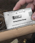 Guitar Setup Essentials With Precision Fret Tool Trio Metric Action Gauge Fret Rocker And Fret Kisser For Exact String Height Nut Saddle And Pickup Alignment And Fret Diagnostics Pro Grade on guitar neck