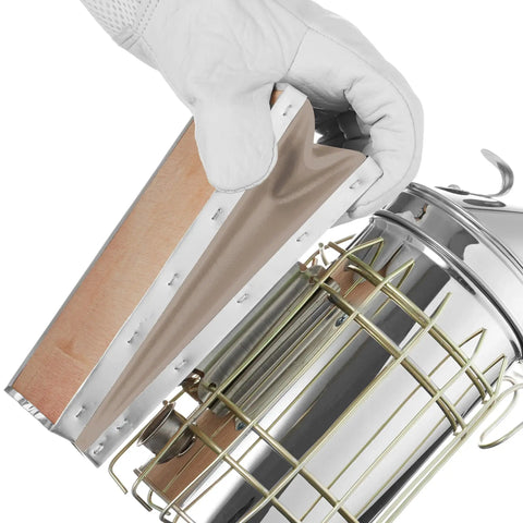 Pro Grade Beehive Smoker With Stainless Steel Body And Heat Shield For Easy Hive Inspections Calming Bees On The Fly