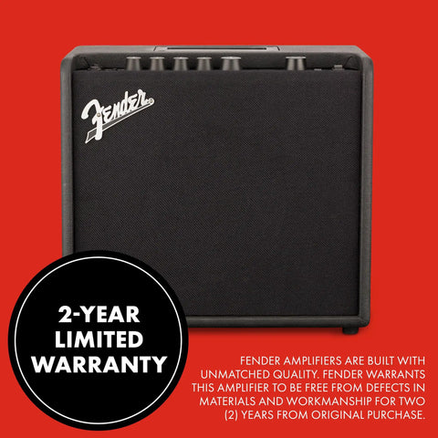 Mustang LT25 Guitar Amplifier 25 Watt Digital Modeling Combo Amp With 8 Inch Speaker, 30 Presets, 2 Year Warranty