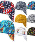 Array of Eight Pack Reversible Welding Caps For Men And Women, Elastic Flame Resistant Cotton Welding Hat With Mesh Inside Liner