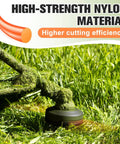 Heavy Duty Nylon Trimmer Line.080 Inch Round, 225 Feet Weed Eater String For Universal Replacement, Orange Polyamide String Built Tough For Light Grass And Weeds, Delivers Faster Cuts With Fewer Breaks For Busy Backyards