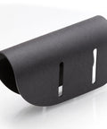 Close-up of Adjustable Kydex Cheek Rest Stock Riser For Scoped Rifle Black Ultra Lightweight Universal Fit, matte finish, angled view